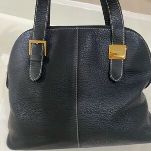 Burberry Black Leather Tote Bag